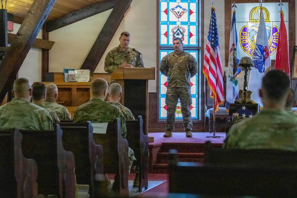 Sgt. 1st Class Cordeiro Unit Memorial Ceremony