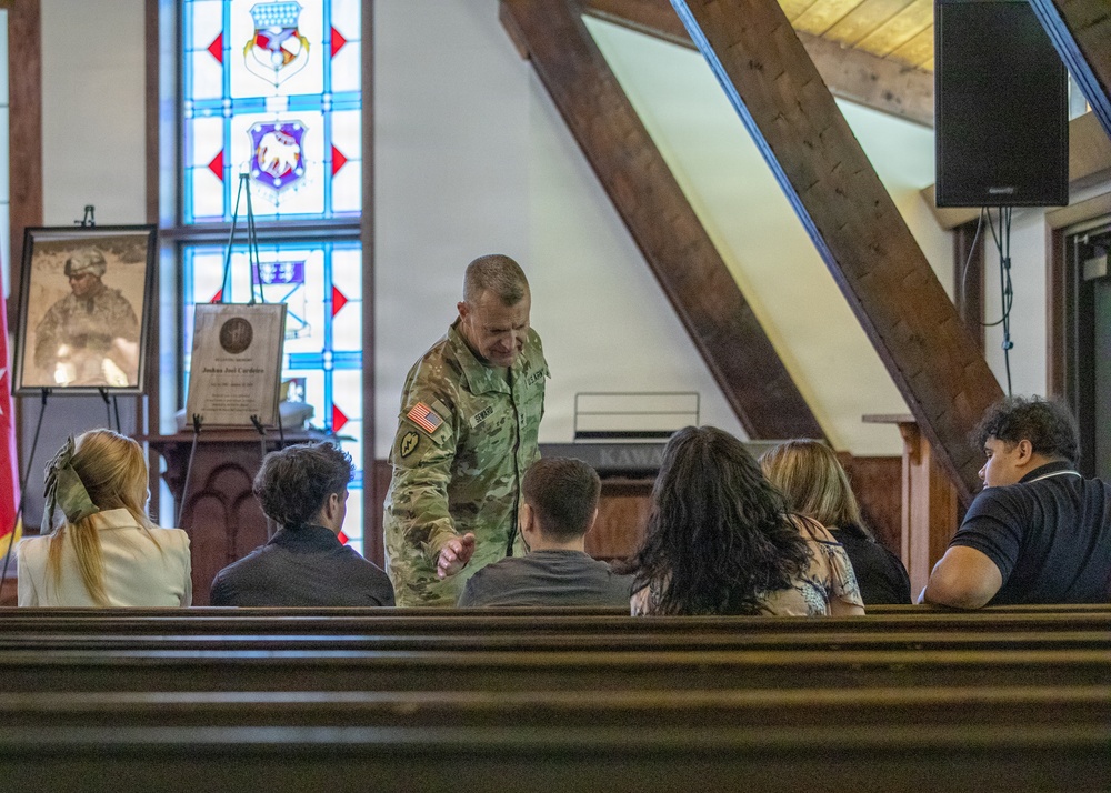 Sgt. 1st Class Cordeiro Unit Memorial Ceremony