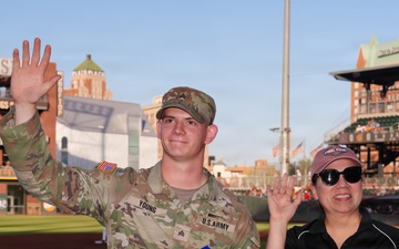 Recognizing a Hero: Sgt. Gabriel Young Honored on the Field in El Paso