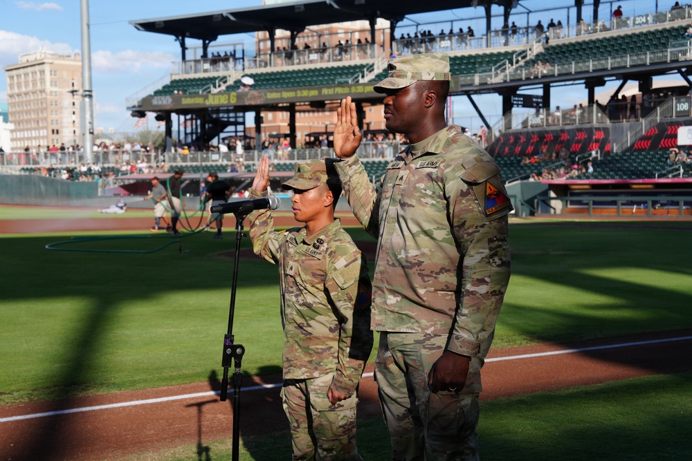 Answering the Call Again: Sgt. Avellana and Sgt. Mikem Raise Hands to Reenlist