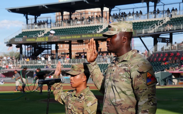Answering the Call Again: Sgt. Avellana and Sgt. Mikem Raise Hands to Reenlist