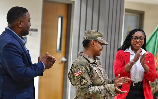 U.S. Army Master Sgt. Antevia L. Eldridge Promotion Ceremony