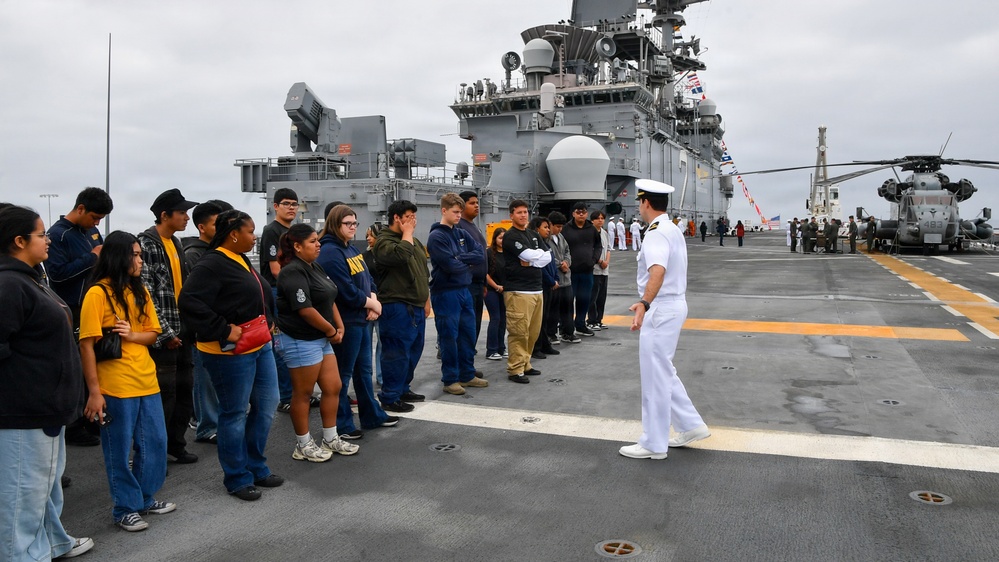 Cabrillo High School ROTC LA Fleet Week Tour