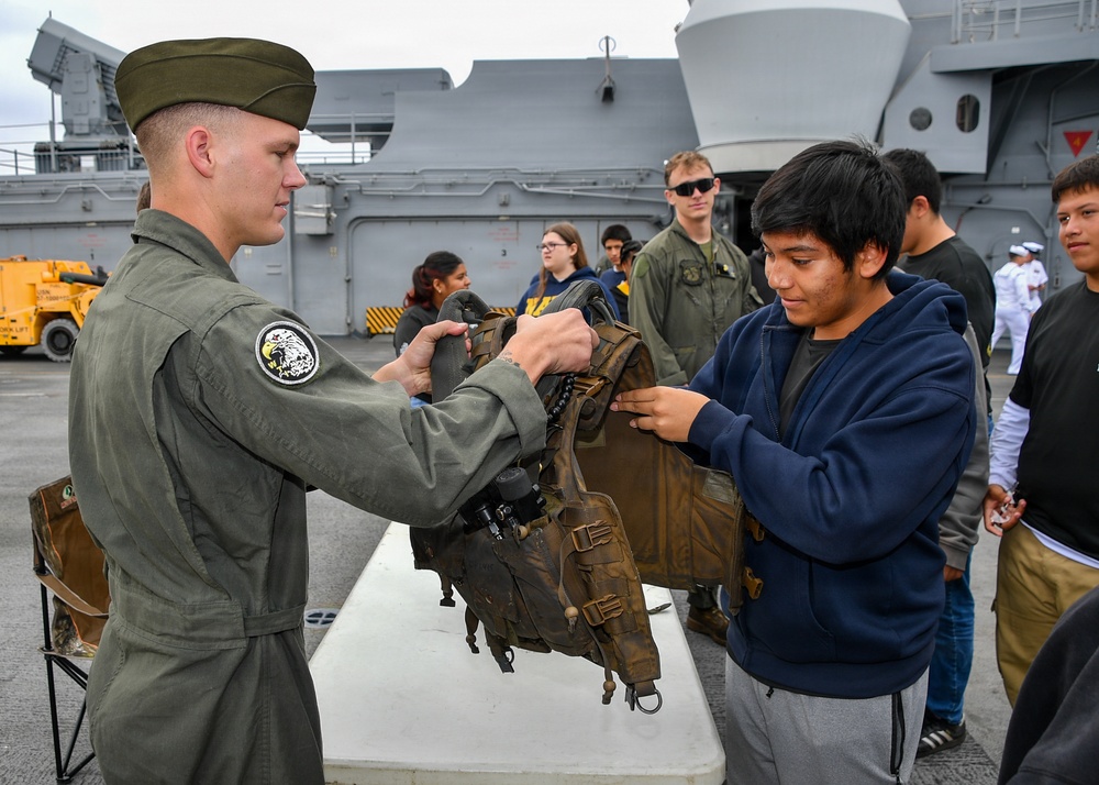 Cabrillo High School ROTC LA Fleet Week Tour