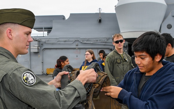 Cabrillo High School ROTC LA Fleet Week Tour