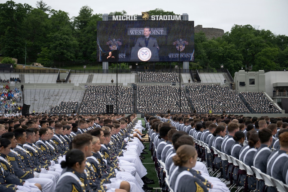 SecWar Delivers Keynote Address at USMA Commencement