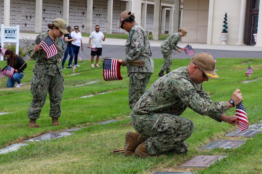 Los Angeles Fleet Week 2026: Green Hills Memorial Park Flag Placing