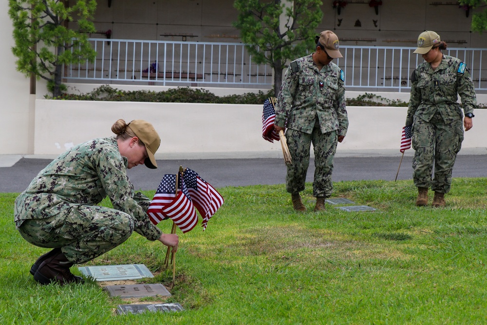 Los Angeles Fleet Week 2026: Green Hills Memorial Park Flag Placing