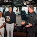 D. B. Sweeney Tours USS Essex