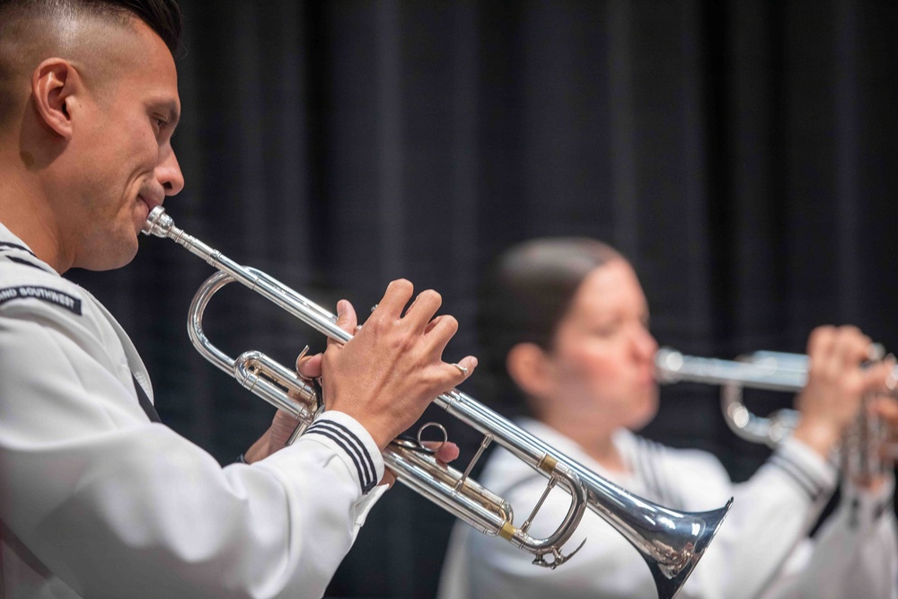 Navy Band Performs at Loara Elementary
