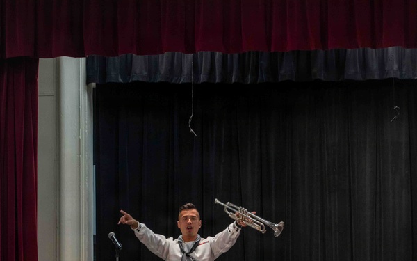 Navy Band Performs at Loara Elementary