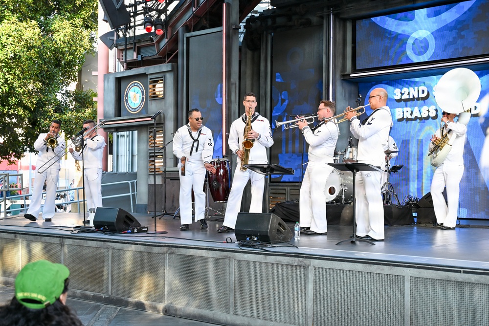 Navy Band Southwest 32nd Street Brass Band at Disney California Adventure