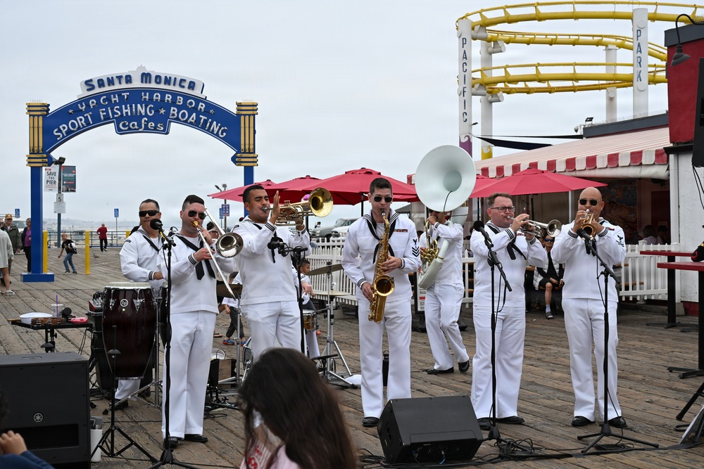 Navy Band Southwest 32nd Street Brass Band at Sant Monica Pier