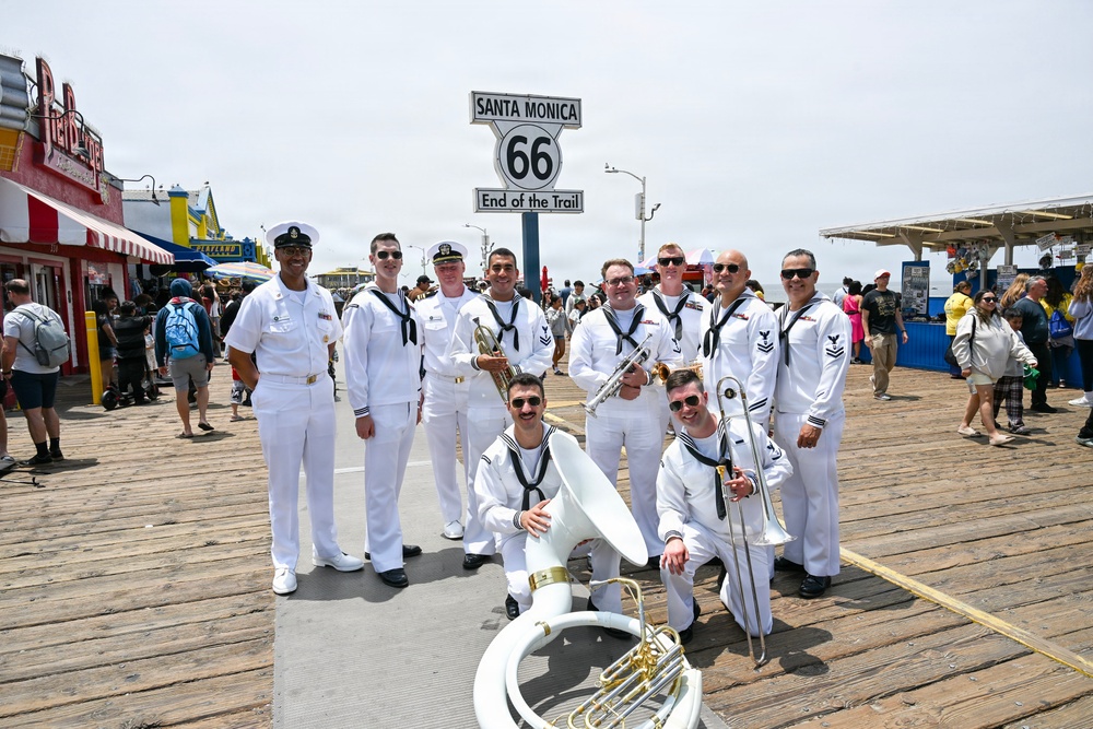 Navy Band Southwest 32nd Street Brass Band at Santa Monica Pier