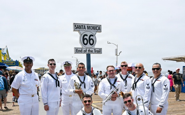 Navy Band Southwest 32nd Street Brass Band at Santa Monica Pier