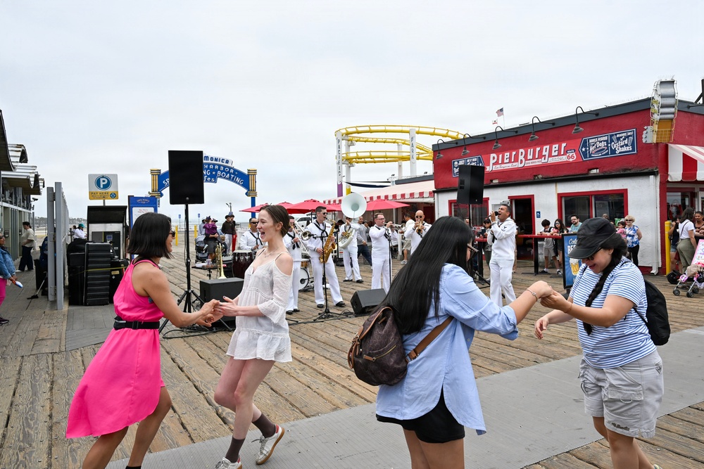 Navy Band Southwest 32nd Street Brass Band at Santa Monica Pier