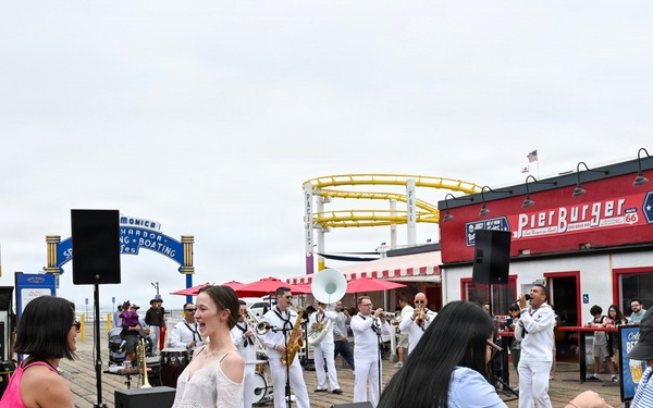 Navy Band Southwest 32nd Street Brass Band at Santa Monica Pier