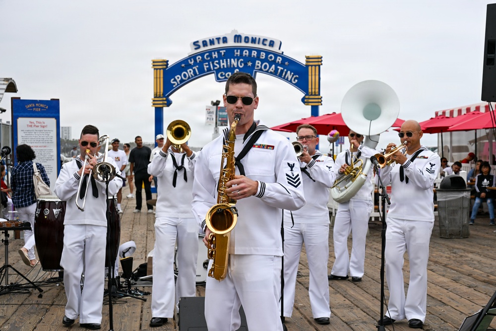 Navy Band Southwest 32nd Street Brass Band at Santa Monica Pier