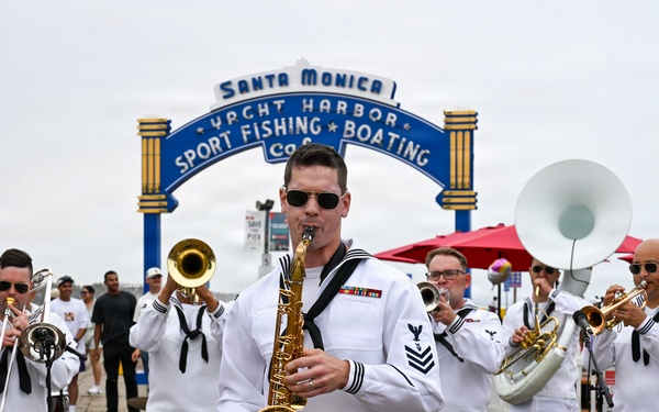 Navy Band Southwest 32nd Street Brass Band at Santa Monica Pier