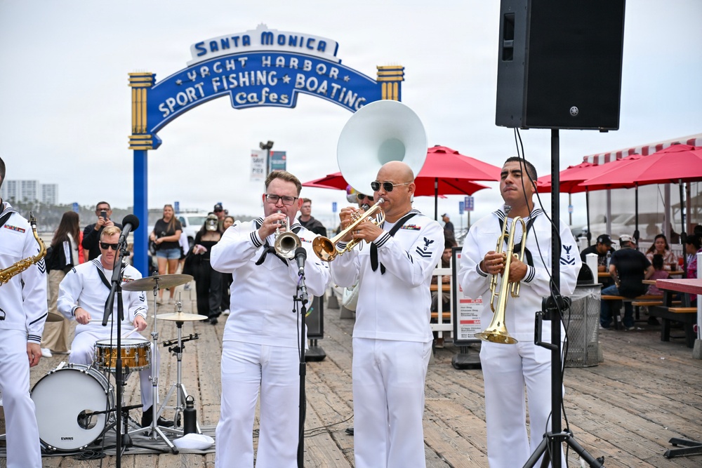 Navy Band Southwest 32nd Street Brass Band at Santa Monica Pier