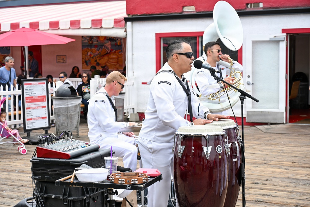 Navy Band Southwest 32nd Street Brass Band at Santa Monica Pier