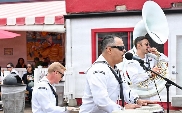 Navy Band Southwest 32nd Street Brass Band at Santa Monica Pier