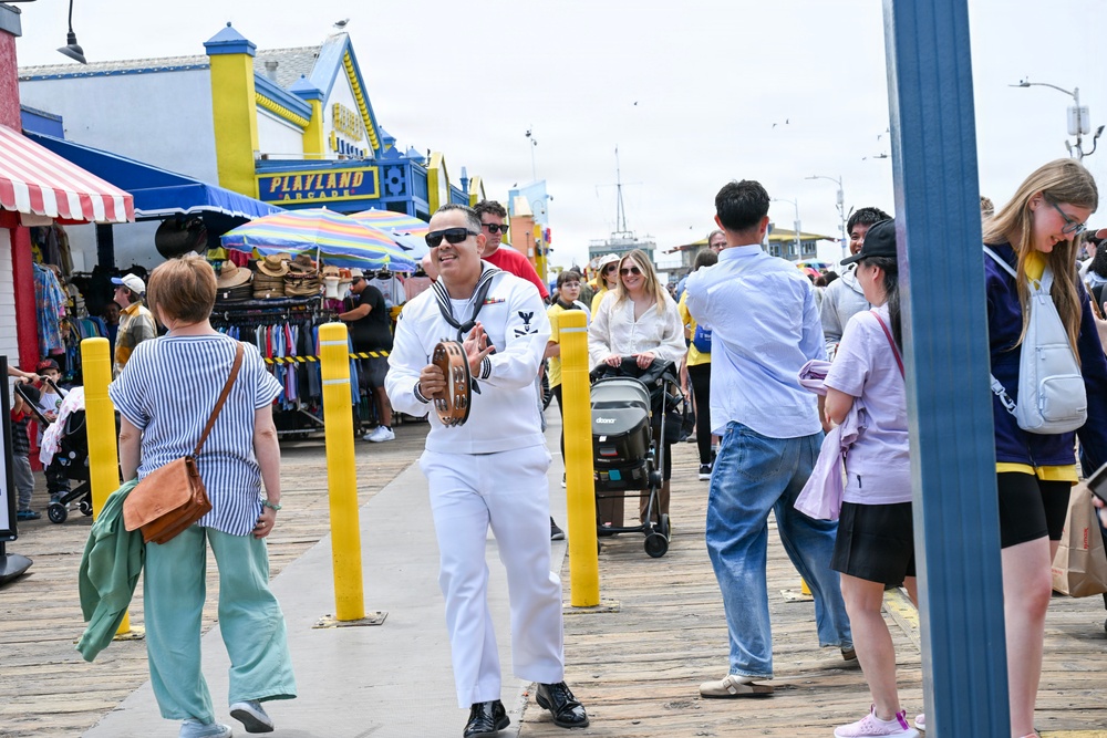 Navy Band Southwest 32nd Street Brass Band at Santa Monica Pier