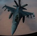 KC-135 Stratotanker performs air refueling operations