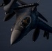 KC-135 Stratotanker refuels F-16 Fighting Falcon