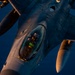 KC-135 Stratotanker refuels F-16 Fighting Falcon