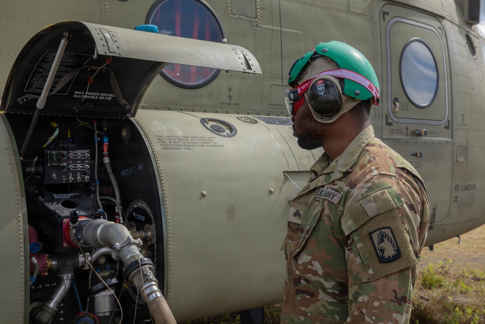 1-214th fuelers ensure readiness with hot FARP drill