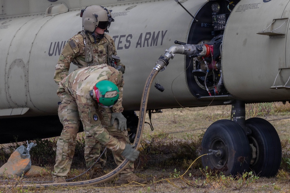 1-214th fuelers ensure readiness with hot FARP drill