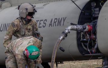1-214th fuelers ensure readiness with hot FARP drill