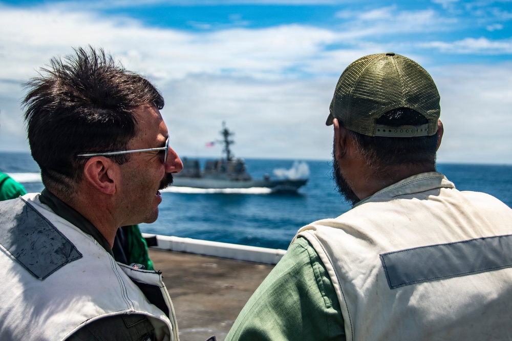 Cooperative Republic of Guyana President and Government and Military Leaders Visit Nimitz