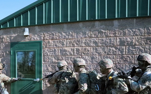 2026 U.S. Army Reserve Best Squad competitors, prepare to inspect a simulated hostile building