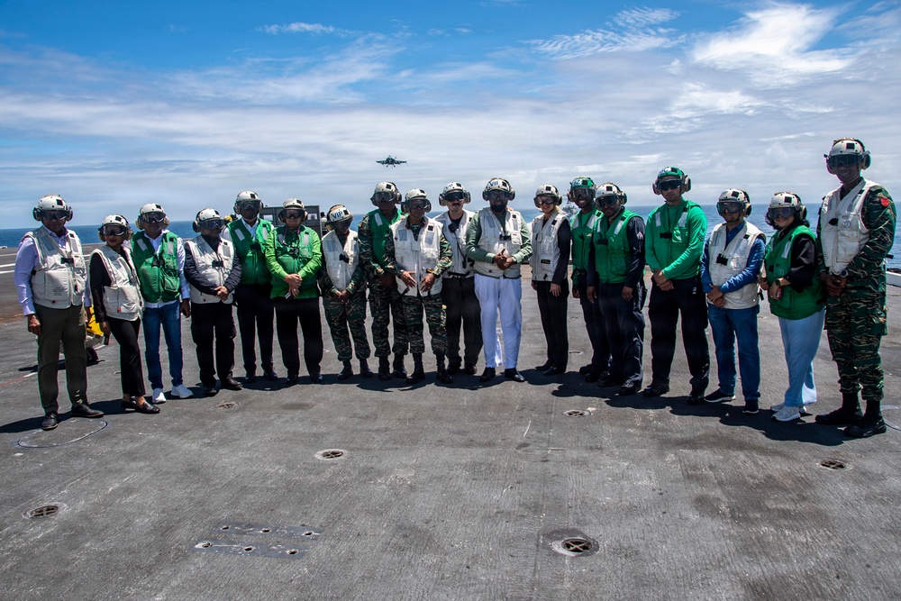 Cooperative Republic of Guyana President and Government and Military Leaders Visit Nimitz