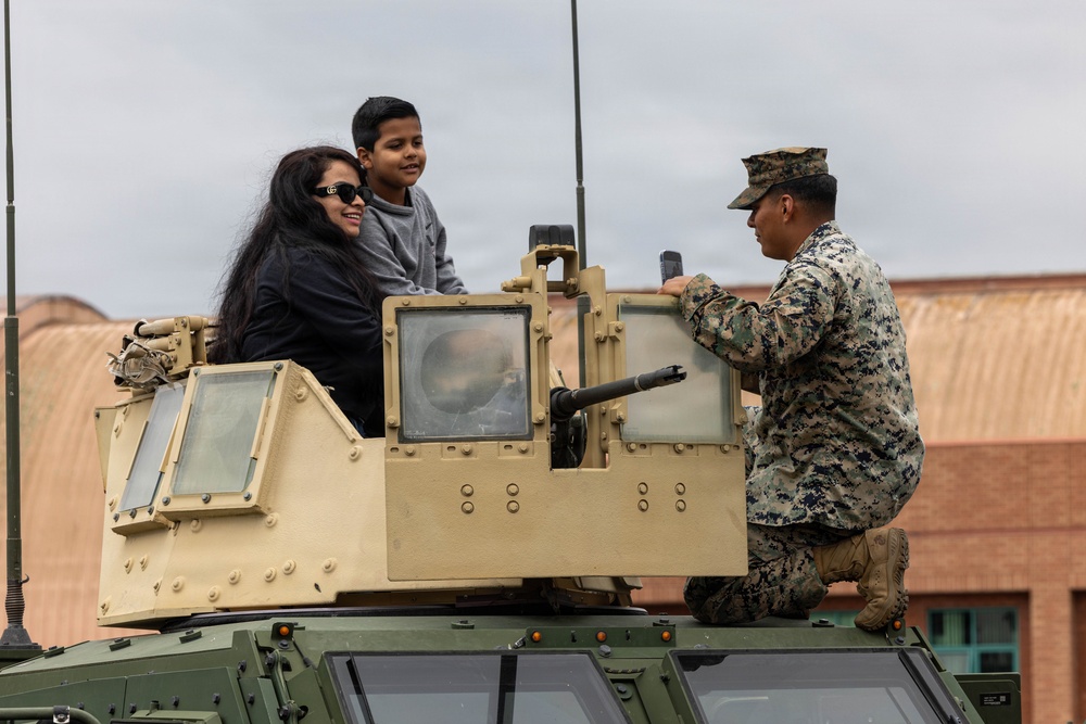 U.S. Service Members and visitors at the Los Angeles Fleet Week Expo