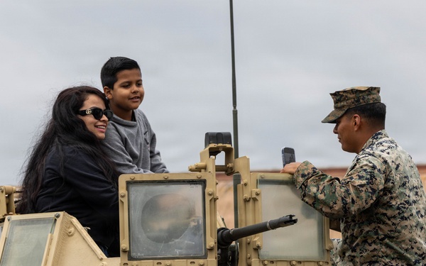 U.S. Service Members and visitors at the Los Angeles Fleet Week Expo