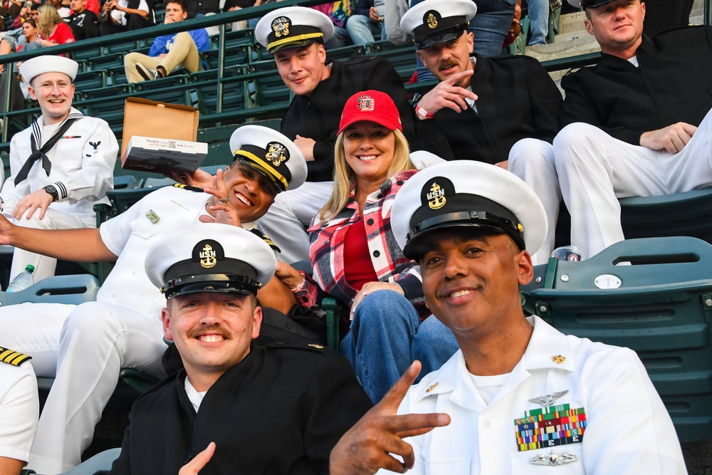Los Angeles Angels Host Servicemembers