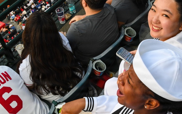 Los Angeles Angels Host Servicemembers