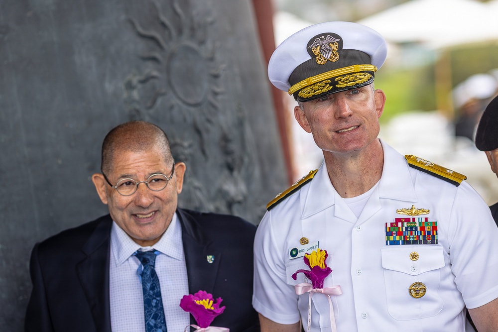 The 50th anniversary commemorative ceremony at the Korean Bell of Friendship during Los Angeles Fleet Week, May 23, 2026.