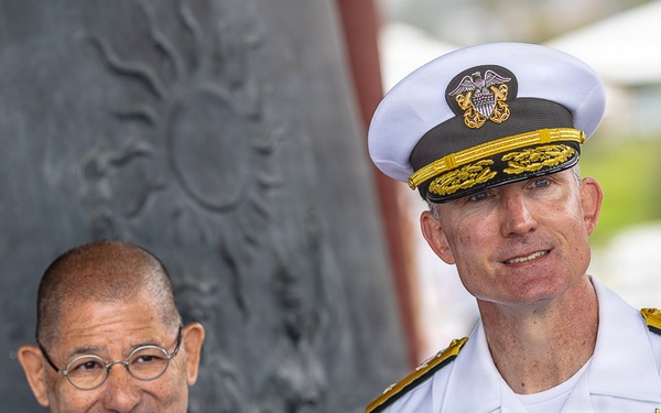 The 50th anniversary commemorative ceremony at the Korean Bell of Friendship during Los Angeles Fleet Week, May 23, 2026.