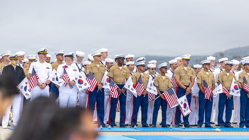 The 50th anniversary commemorative ceremony at the Korean Bell of Friendship during Los Angeles Fleet Week, May 23, 2026.