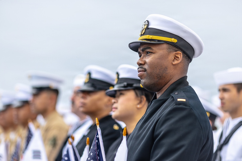 The 50th anniversary commemorative ceremony at the Korean Bell of Friendship during Los Angeles Fleet Week, May 23, 2026.