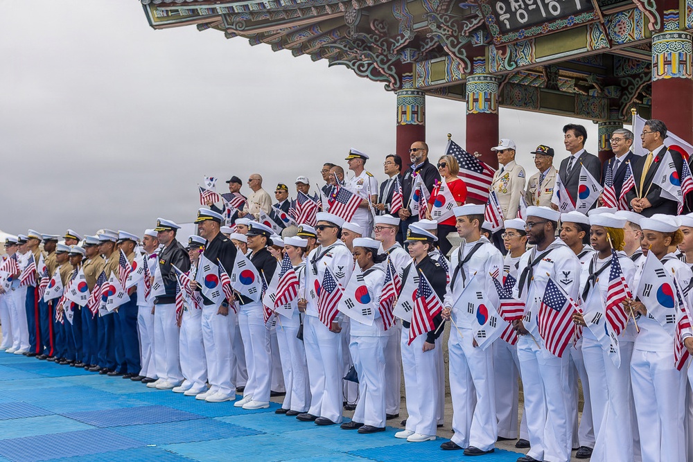 The 50th anniversary commemorative ceremony at the Korean Bell of Friendship during Los Angeles Fleet Week, May 23, 2026.
