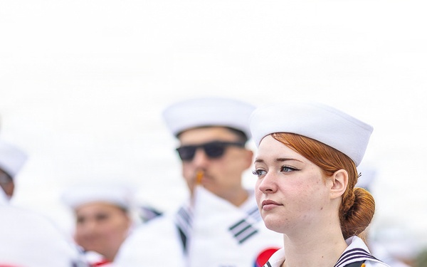 The 50th anniversary commemorative ceremony at the Korean Bell of Friendship during Los Angeles Fleet Week, May 23, 2026.