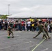 U.S. Service Members compete in a dodgeball tournament