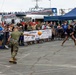 U.S. Service Members compete in a dodgeball tournament
