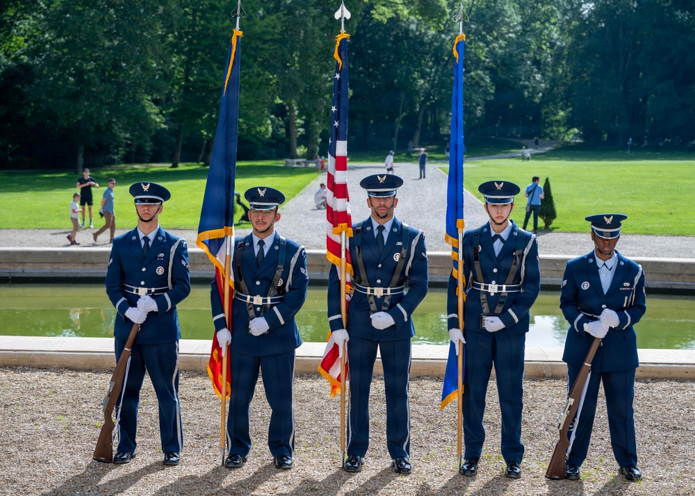 Honoring the fallen at Lafayette Escadrille Cemetery