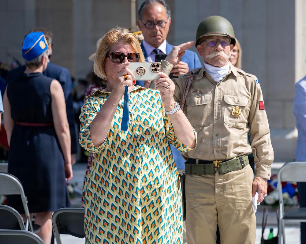 Honoring the fallen at Lafayette Escadrille Cemetery